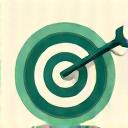 An icon of a target with an arrow, representing targeted sourcing.