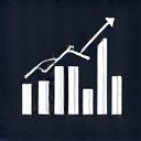 An abstract icon representing data charts and graphs.